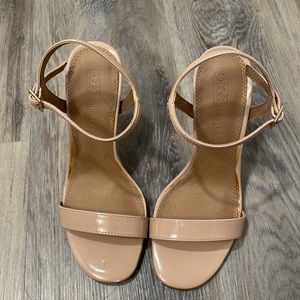 Asos pink nude heels